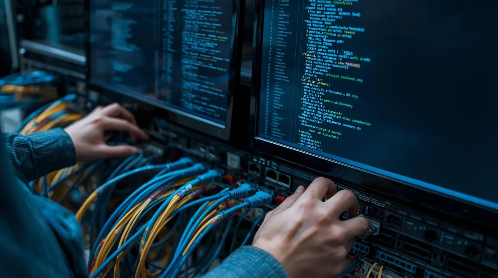 VLANs em switches Cisco mostrando segmentação de rede corporativa com múltiplos departamentos